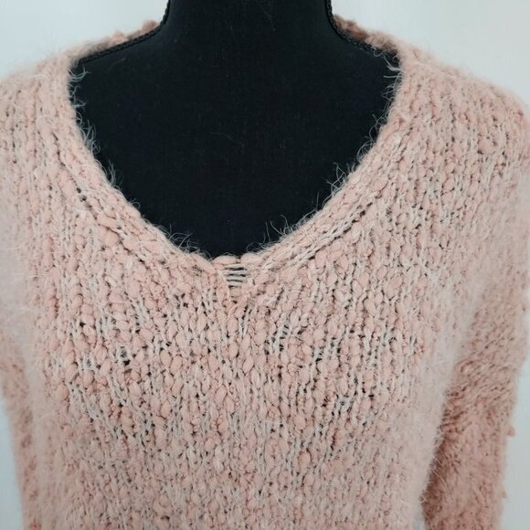 Dreamers Cotton Blend Fuzzy Soft Peach Sweater - Picture 3 of 12